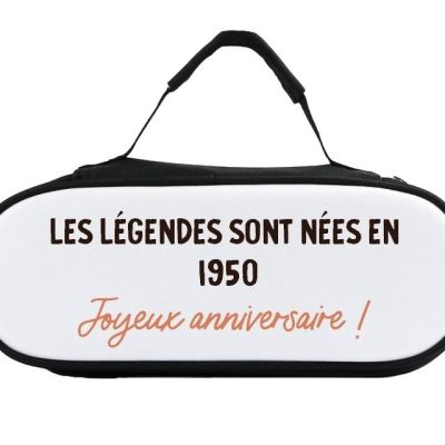 Sacoche de pétanque message générique année 1950