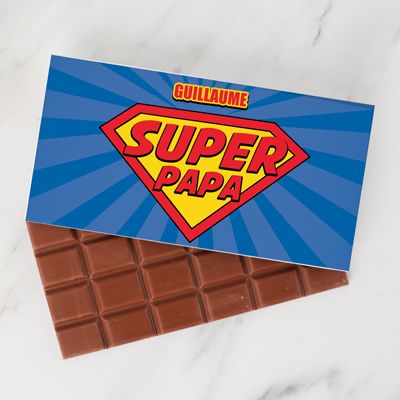 Tablette de chocolat Fête des Pères
