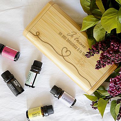 Coffret d'huiles essentielles personnalisable - Coeur