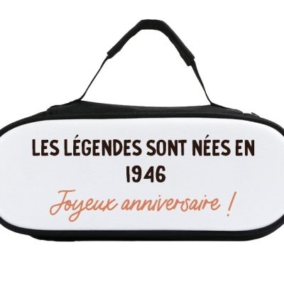 sacoche de pétanque message générique homme né en 1946