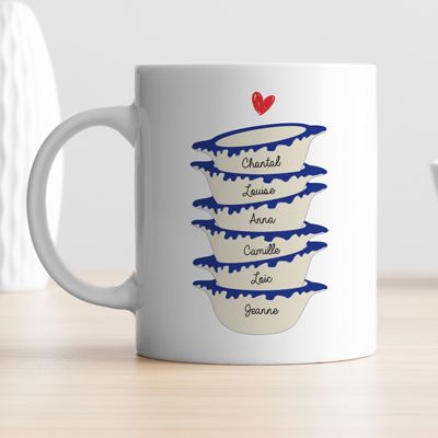 Mug personnalisé - Bols prénoms famille