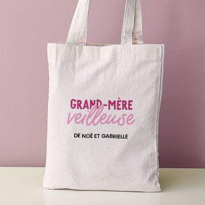Tote bag personnalisé - Grand mère-veilleuse