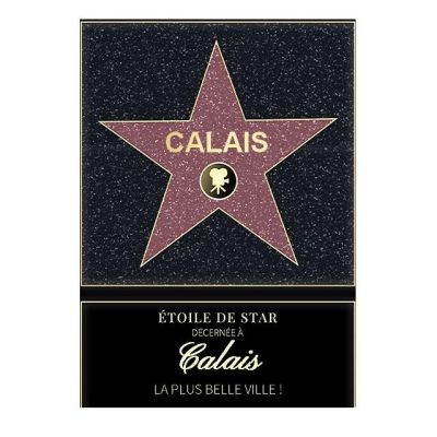 Affiche etoile de star personnalisé Calais