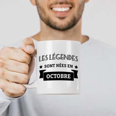 Mug personnalisé anniversaire - Légendes