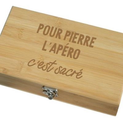 Coffret sommelier 5 accessoires personnalisé pour un Pierre