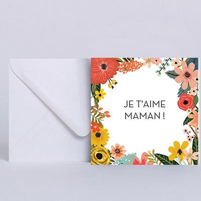 Carte de voeux Fête des mères