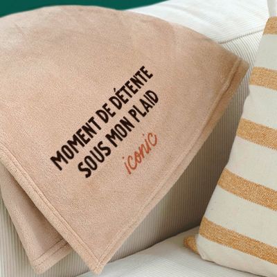 Plaid personnalisé - Message couleur