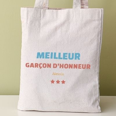 Tote bag personnalisable - Meilleur Garçon d'honneur