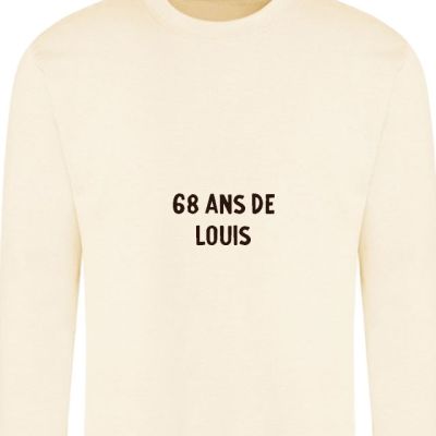 Sweat personnalisable homme 68 ans