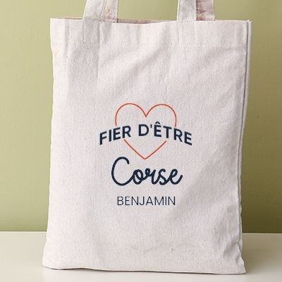 Tote bag personnalisable - Fier d'être Corse