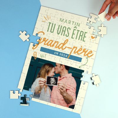 Puzzle personnalisable - Tu vas être grand-père