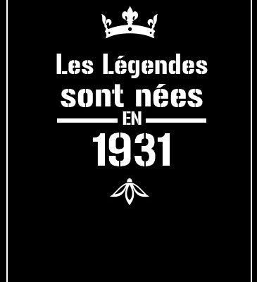 Affiche légendes année 1931