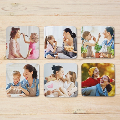 Lots de Sous-Verres Personnalisables - Photo