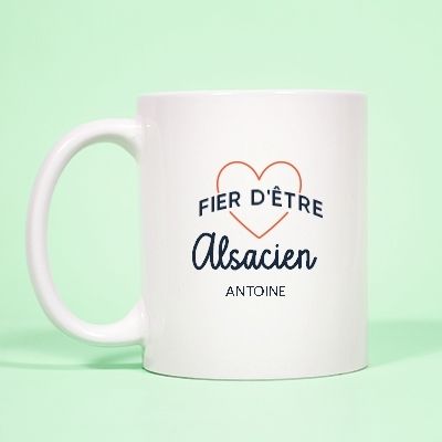 Mug personnalisé - Fier d'être Alsacien