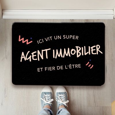 Paillasson personnalisé - Agent immobilier