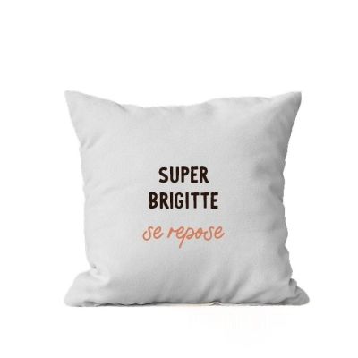 Coussin personnalisé pour une Brigitte