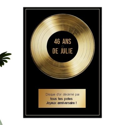 Disque d'or femme 46 ans