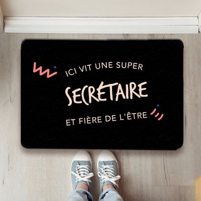 Paillasson personnalisé - Secrétaire