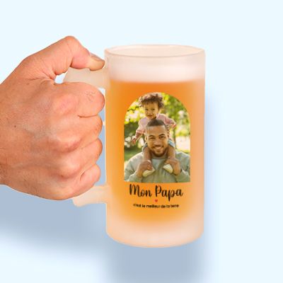 Chope de bière personnalisée - Instantané d'Amour