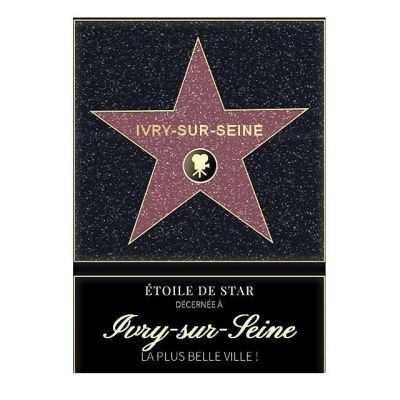 Affiche etoile de star personnalisé Ivry-sur-Seine