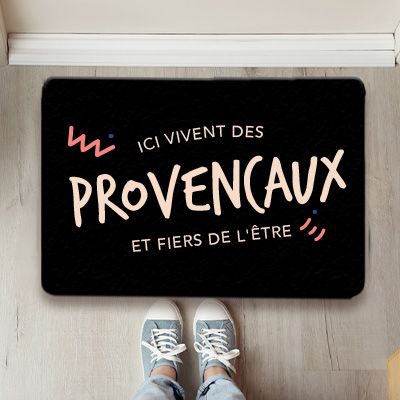 Paillasson personnalisé - Ici vivent des Provencaux