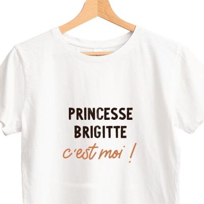 T-shirt blanc personnalisé pour une Brigitte