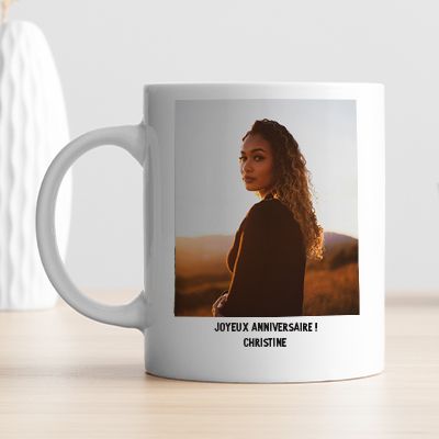 Mug personnalisé - Photo et texte