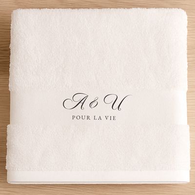 Serviette personnalisée - Initiales