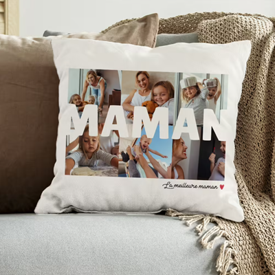 Coussin personnalisé - Multi photos famille