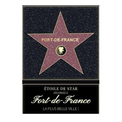 Affiche etoile de star personnalisé Fort-de-France