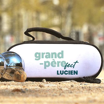 Sacoche de rangement boules de pétanque personnalisée Champion de