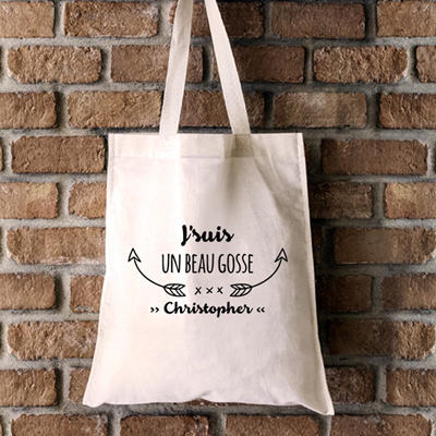 Tote bag Personnalisable - Je suis super - 100% coton naturel