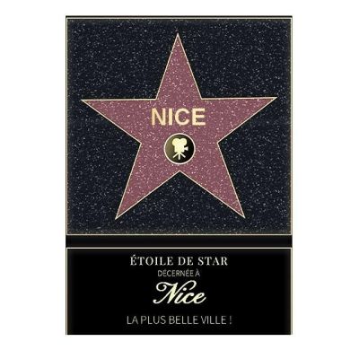 Affiche etoile de star personnalisé Nice