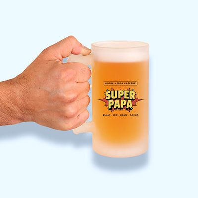 Chope de bière personnalisée - Héros de BD