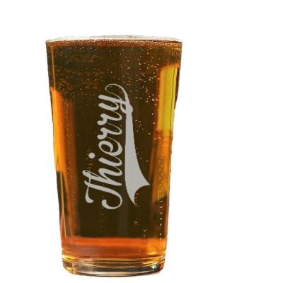 Verre à bière pinte personnalisé pour un Thierry