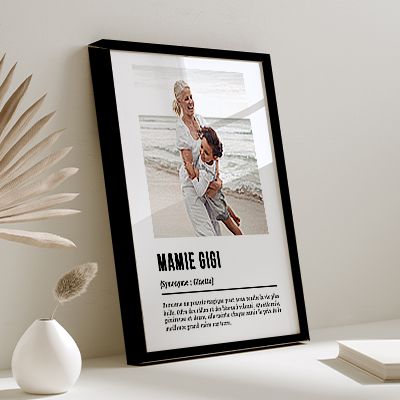 Poster photo personnalisé - Définition Mamie