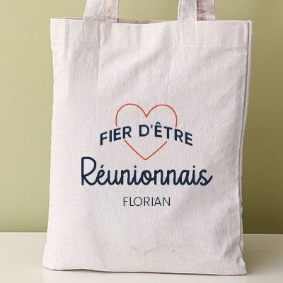 Tote bag personnalisable - Fier d'être Réunionnais