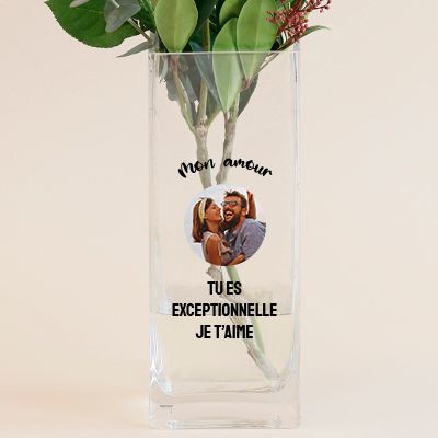 Vase personnalisé cubique - Photo