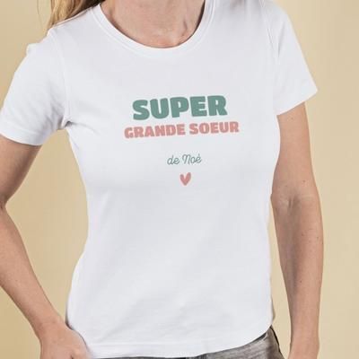 Tee shirt super grande soeur sales