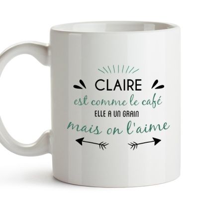 Mug personnalisé pour une Claire