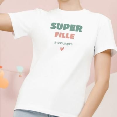 Tee shirt personnalisé femme - Super Fille