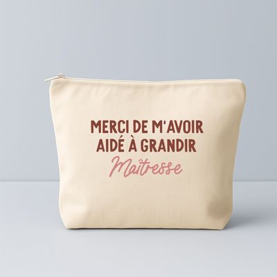 Trousse en coton personnalisée - Message