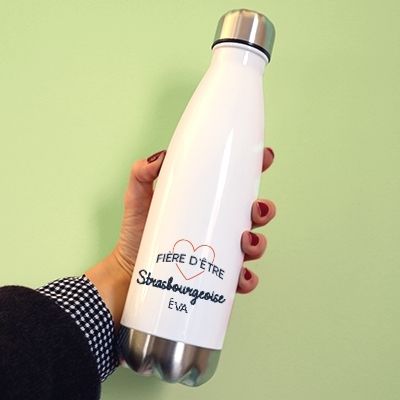 Gourde personnalisable - Fière d'être Strasbourgeoise