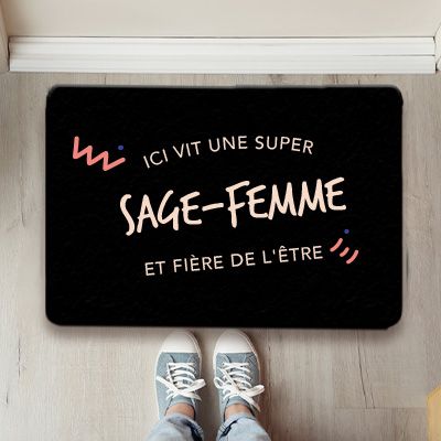 Paillasson personnalisé - Sage-femme