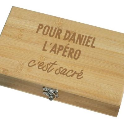 Coffret sommelier 5 accessoires personnalisé pour un Daniel