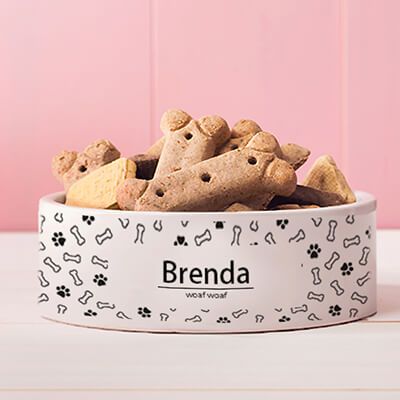 Gamelle pour chien Personnalisable - Pattes & Os