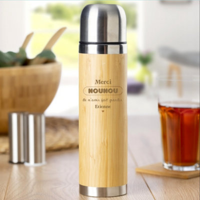 Gourde en bambou personnalisée - Maîtresse