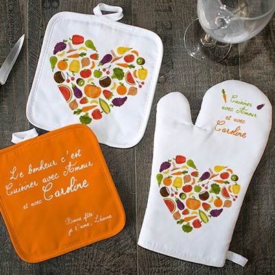 Gant et Maniques Cuisiner avec Amour