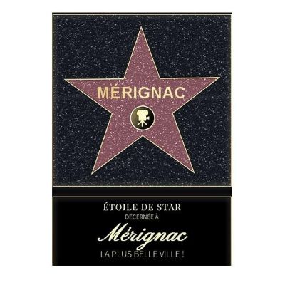 Affiche etoile de star personnalisé Mérignac