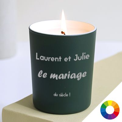 Bougie personnalisable parfumée - Message